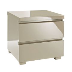 Puro 2 Drawer Bedside Locker Stone at Guineys Ireland