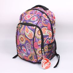 360 Purple Paisley Printed Backpack