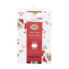 PVC Wipe Clean Christmas Tablecloth 132x230cm Forest Friends at Guineys Ireland