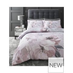 Dramatic Floral Duvet Cover Set Blush by Catherine Lansfield at Guineys Ireland
