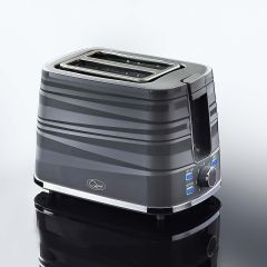 Quest Harmony 2 slice toaster with seven browning levels, defrost and reheat functions and removable crumb tray