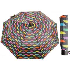 Rainbow Print Umbrella 19.5"