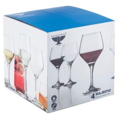 Ravenhead Majestic Red 4 Wine Glasses Set