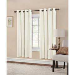 Raya Interlined Beige Striped Curtains 90x90 at Guineys Ireland