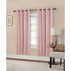 Raya Interlined Blush Striped Curtains 90x90 at Guineys Ireland