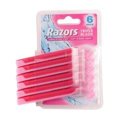 6 Pack Ladies Disposable Razors