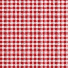 Red Gingham Check Oil Cloth