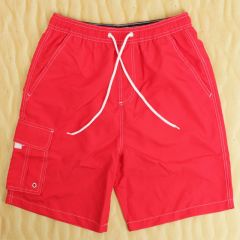 Mens Red Cargo Swimming Shorts