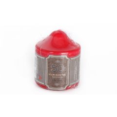 Red Church Pillar Candle Small at Guineys Ireland