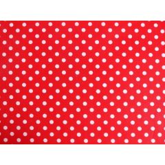 100% Cotton Fabric Red Spots 60" at Guineys Ireland