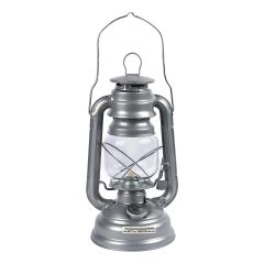 Redwood Metal Paraffin Hurricane Lantern – 25cm – Silver