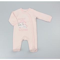 WatchMeGrow Cutest Little Sister Kitten Sleepsuit Pink
