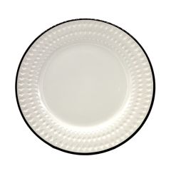 Rome White Dessert Plate