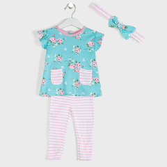 Girls Flower 4 Piece Set