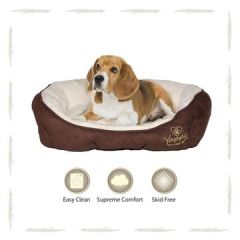 Yappy Roxy Medium Dog Bed Donut Brown at Guineys Ireland