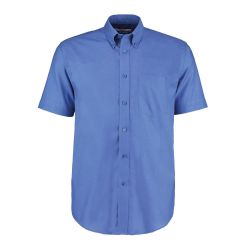 Showing the Front of the Men's Short sleeve Shirt Royal Blue