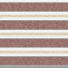Rustic red and beige striped oilcloth pattern with woven-effect texture