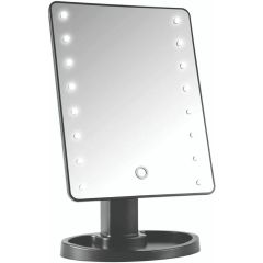 16 LED Touch Vanity Black Mirror