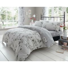 Birdie Blossom Grey Duvet Cover Set  at Guineys Ireland