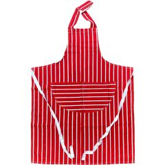 Butcher Apron Stripe Red