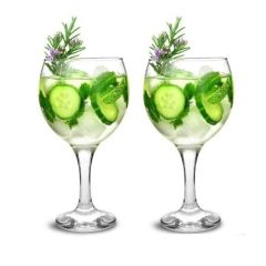 Set of 2 Lav Gin Glasses