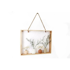 Dry Flowers Hanging Frame with Rope