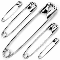 100 Piece Assorted Size Safety Pins