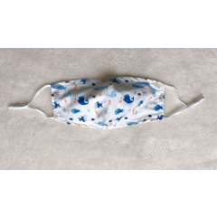 100% Cotton Kids Face Mask Whale at Guineys Ireland