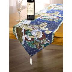 Santa Tapestry Table  Runner 6 Foot at Guineys Ireland