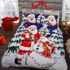 Santa Xmas Lights Christmas Duvet Set