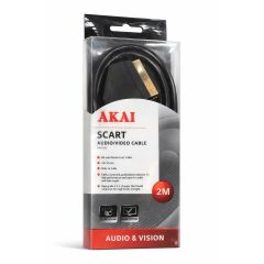 Akai SCART Audio/Video Cable 2 Metres