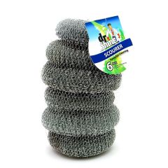 6 Pack Steel Wool Scourers