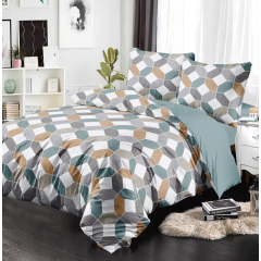 Soft Touch Geo Multi Duvet Cover Set