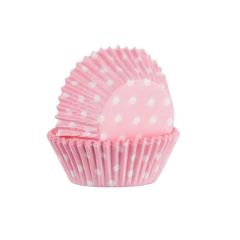 Set 60 Pink Polka Mini Cupcake Cases at Guineys Ireland
