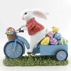 Bunny Riding Bike Ornament