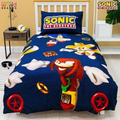 Sonic the Hedgehog Sonic Jump 91cm Rotary Single Duvet Cover Set