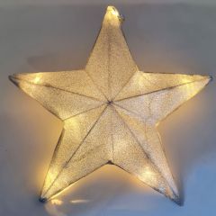 LED Silver Mesh Star