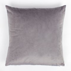 Velvet Cushion Cover Silver 18"