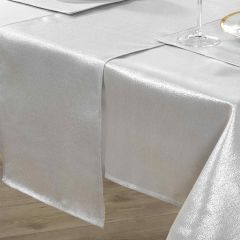 Metallic Silver Table Runner