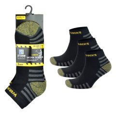 Men's 3 Pack Work Trainer Socks 