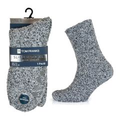 Men's Grey Cosy Slipper Socks