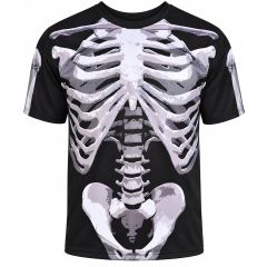 Halloween Skeleton T-Shirt XL