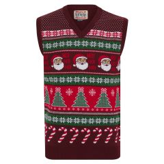 Sleeveless Christmas Jumper Candy Cane