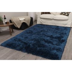 Soho Shaggy Rug Petrol 120x170cm by Vercai at Guineys Ireland