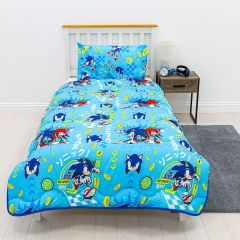 Sonic the Hedgehog Coverless Blanket/Duvet Set Single at Guineys Ireland