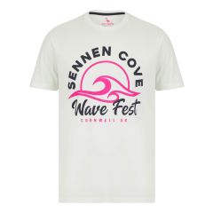 South Shore Men's Cotton T-Shirt Wave Fest Hint of Mint 