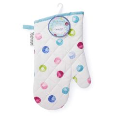 Single Oven Glove Spotty Dotty Multi by Cooksmart