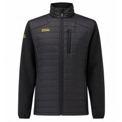 Stanley Fatmax black insulated work jacket with quilted front and softshell sleeves