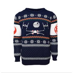 Star Wars Christmas Jumper Navy 