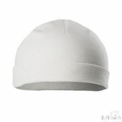 showing the 100% Cotton Baby Hat White